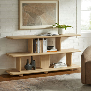 Lyle Sculptural 2-Tier Bookshelf by Modway