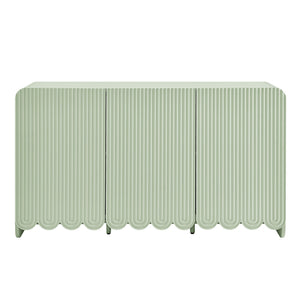 Dahlia Fluted and Scalloped Sideboard Storage Cabinet
