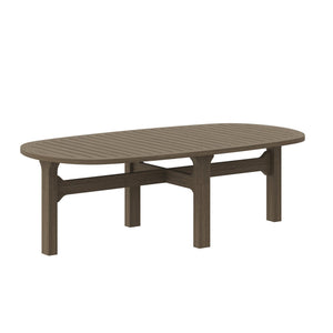Saratoga Oval Outdoor Patio Teak Wood Coffee Table by Modway