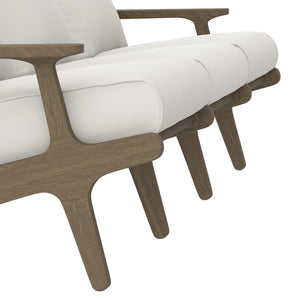 Saratoga Outdoor Patio Teak Sofa by Modway