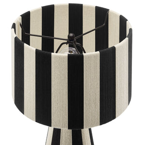 Renae Handwoven Cotton Thread Striped Table Lamp by Modway