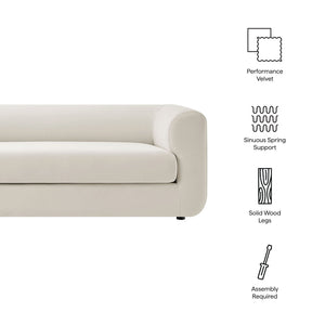 Leif 89" Performance Velvet Upholstered Sofa by Modway