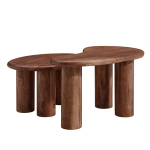 Hackney Mango Wood Nesting Coffee Table Set by Modway