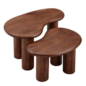 Hackney Mango Wood Nesting Coffee Table Set by Modway