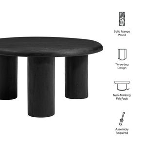 Mavina Round Mango Wood Coffee Table by Modway