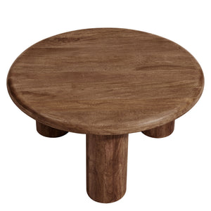 Mavina Round Mango Wood Coffee Table by Modway