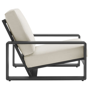 Lirienne Outdoor Patio Aluminum Faux Wood Armchairs Set of 2 by Modway