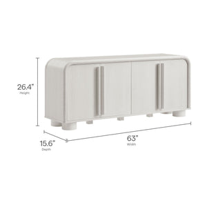 Bellamy Curved 4-Door Sideboard Cabinet by Modway
