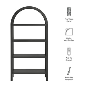 Vexley 60 Inch Arched Bookshelf by Modway