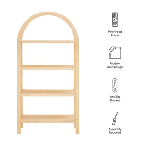 Vexley 60 Inch Arched Bookshelf by Modway