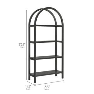 Vexley 72 Inch Large Arched Bookshelf by Modway