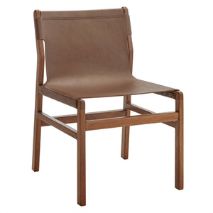 Sonora Leather Dining Side Chair by Modway