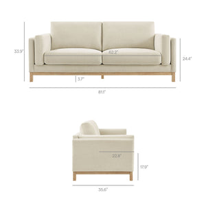 Roscoe 81 Inch Fabric Sofa by Modway