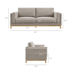 Roscoe 81 Inch Fabric Sofa by Modway