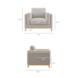 Roscoe Fabric Armchair by Modway