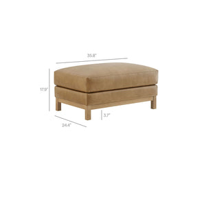Roscoe Vegan Leather Ottoman by Modway