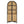 Jane 71 Inch Tall Arched Natural Rattan Bookshelf by Modway