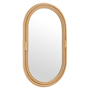 Corsica Oval Rattan Wall Mirror by Modway