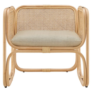 Ellis Natural Rattan Accent Armchair by Modway