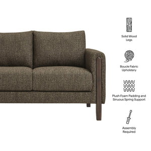 Hawken Boucle Fabric Loveseat by Modway