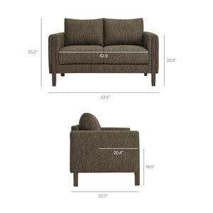 Hawken Boucle Fabric Loveseat by Modway
