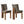 Alba Armless Upholstered Dining Chairs Set of 2