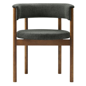 Clea Curved Upholstered Dining Chairs Set of 2