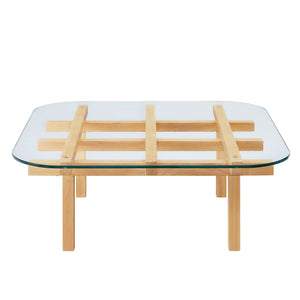 Isby 35 Inch Tempered Glass Coffee Table by Modway