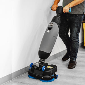 Electric Floor Scrubber Cleaner with 18” Power Mop Brushes Cordless 36V Battery Powered - TRAPSKI