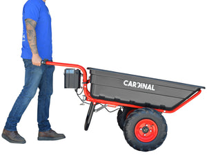 Heavy Duty Electric Utility Cart 40V Battery-Powered Wheelbarrow 660-lb. Bucket Capacity - TRAPSKI