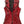 Emily Red Distressed Leather Vest for Women