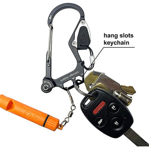 Outdoor Element Fire Escape Multitool Carabiner - TRAPSKI