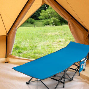 28.5 Inch Extra Wide Sleeping Cot for Adults with Carry Bag-Green