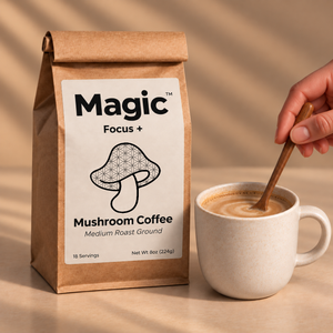 MAGIC™ Focus+ (Max Strength)- Real Coffee with Lions Mane, Cordyceps, and Chaga