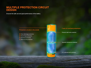 Fenix ARB-L18-4000U High-Capacity USB Rechargeable 18650 Battery - 4000mAh - TRAPSKI