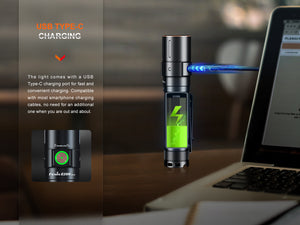 Fenix E28R V2 Rechargeable EDC Flashlight - TRAPSKI
