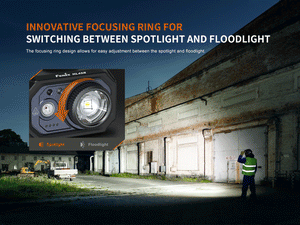 Fenix HL45R Rechargeable Focusing Gesture-Sensing Headlamp - TRAPSKI