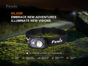 Fenix HL45R Rechargeable Focusing Gesture-Sensing Headlamp - TRAPSKI