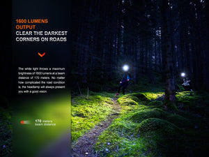 Fenix HM65R-T V2 Rechargeable Lightweight Trail Running Headlamp - TRAPSKI