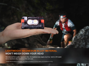 Fenix HM65R-T V2 Rechargeable Lightweight Trail Running Headlamp - TRAPSKI
