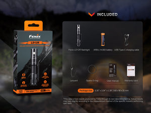 Fenix LD12R Dual Light Flashlight - 600 Lumens - TRAPSKI