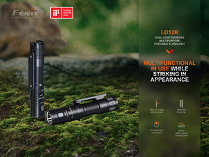 Fenix LD12R Dual Light Flashlight - 600 Lumens - TRAPSKI
