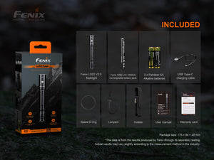 Fenix LD22 V2 Compact LED Flashlight - 800 Lumens