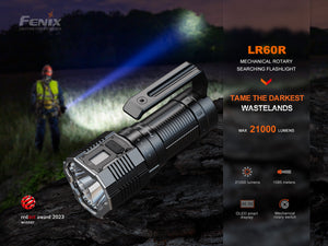 Fenix LR60R Rotary Switch Rechargeable Searchlight - 21000 Lumens - TRAPSKI