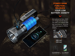 Fenix LR60R Rotary Switch Rechargeable Searchlight - 21000 Lumens - TRAPSKI