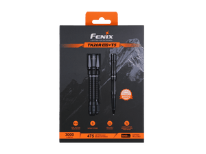 Fenix TK20R V2.0 Rechargeable Flashlight with FREE T5 Tactical Pen (optional)