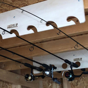 Fishing Rod Rack, Shed Organization Ideas, Shed Storage, Shed Organizer - TRAPSKI, LLC