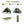 Foldable 2-Person Camping Cot Tent with Pop-up Tent Shelter and Portable Wheeled Bag-Green