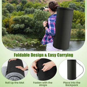 Foldable Camping Mattress with High density foam Cushion and Anti-slip Bottom