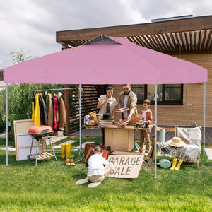 10 X 10 FT Foldable Outdoor Patio Shelter Canopy Tent with 1-Push Center Lock